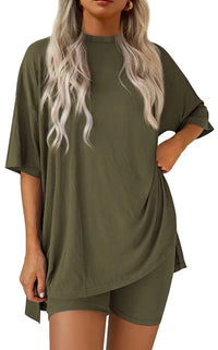 Army Green Short Set